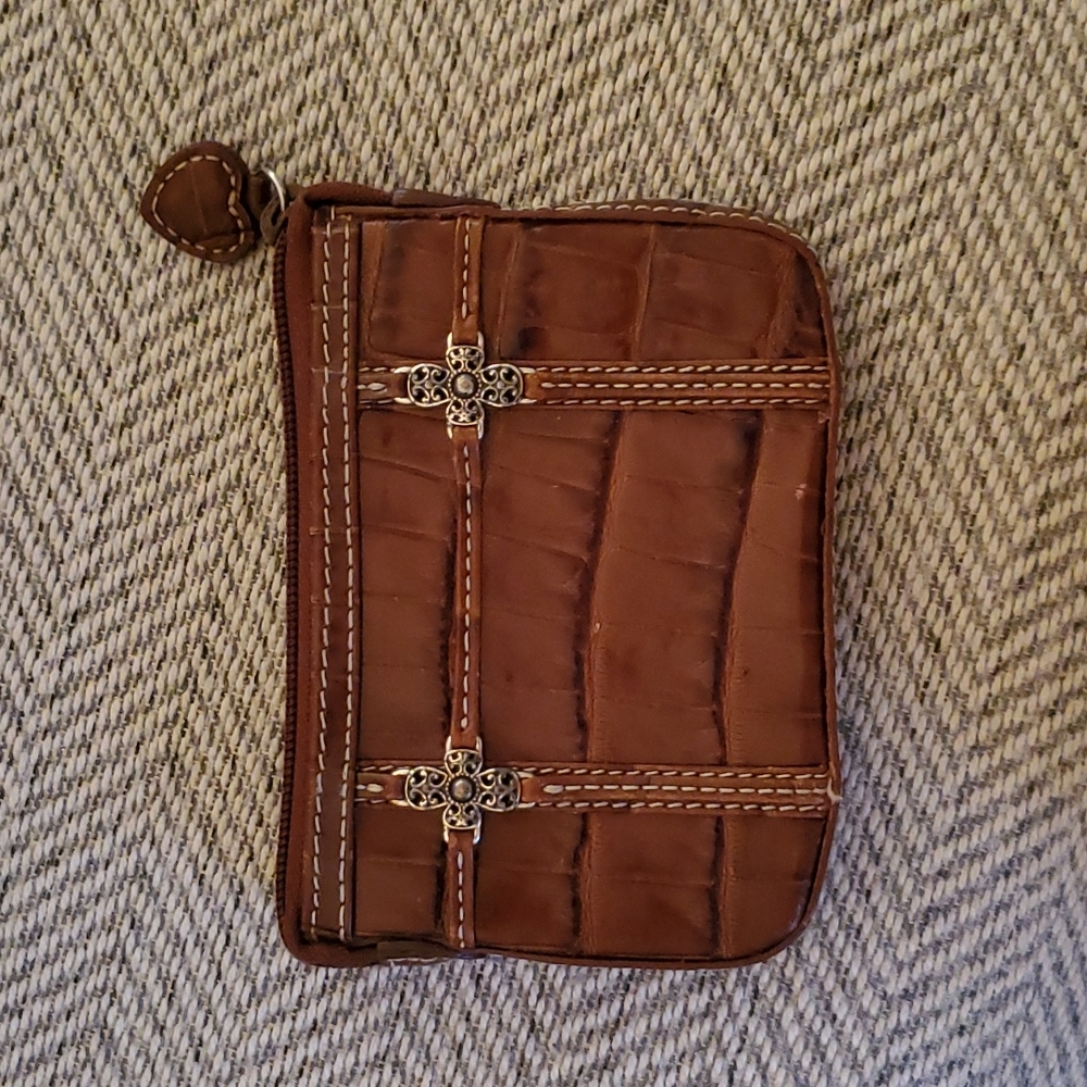 Brighton Leather Change Purse with zipper